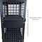 American Hawk Industrial Security Cart 60''W x 31''D x 64.75''H - Locking Utility Cart With Adjustable Shelf AH1555BLK - alternate 3